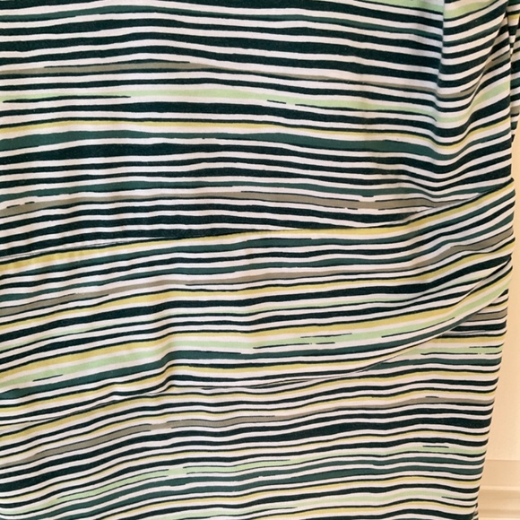 Title Nine Women Small Green Stripe Active Dress - Picture 4 of 6